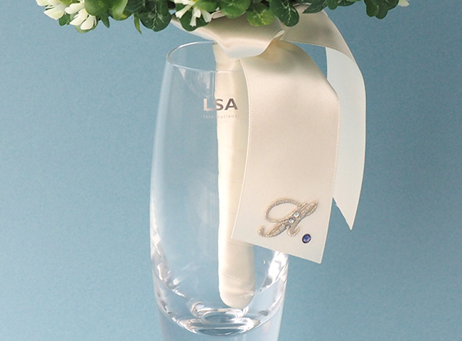 クローバーリングブーケ用ガラス花瓶（LSA製）