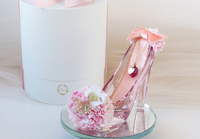 シンデレラのガラスの靴桜ピンク