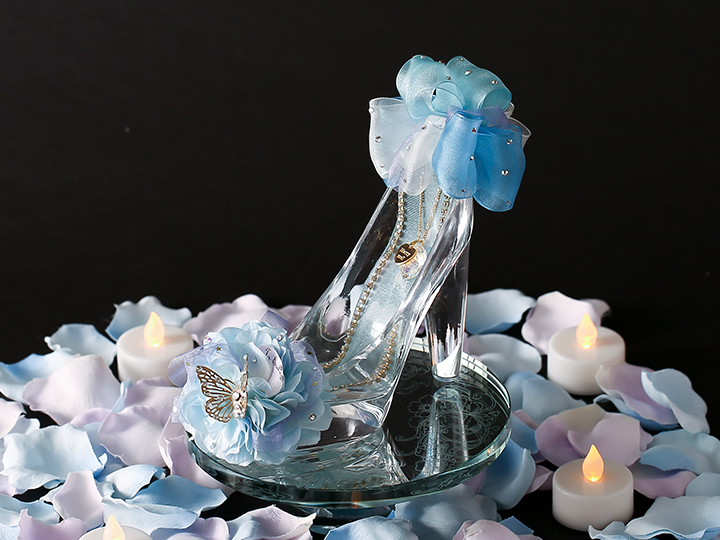 シンデレラのガラスの靴プリンセスブルー