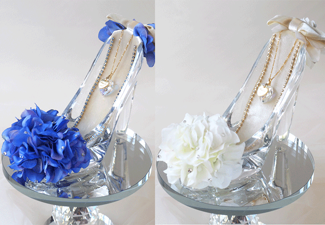 プロポーズ演出方法 シンデレラのガラスの靴 プロポーズのフラワーギフト メリアルーム